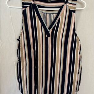 Chic Striped Sleeveless Tank Top